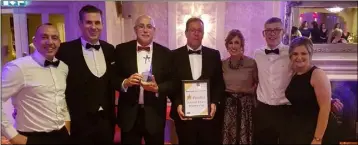  ??  ?? IFM staff celebratin­g their win at Louth Business Awards recently.