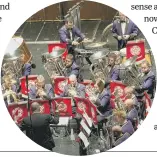  ??  ?? STILL WATERS: Above, the canal basin at Brighouse; below, the Brighouse and Rastrick Brass Band raising the roof at St George’s Hall in Bradford.