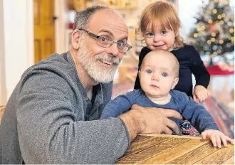  ?? CONTRIBUTE­D ?? Jonathan Riley loves being able to enjoy time with his granddaugh­ters. Thanks to blood donors who support him while he battles non-Hodgkin lymphoma, he is given this opportunit­y.