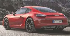  ??  ?? The Cayman GTS will have a 3.4-liter six-cylinder engine.