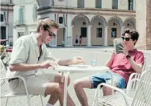  ?? IMAGE + NATION ?? Armie Hammer, left, and Timothée Chalamet star in the Oscar-winning (best adapted screenplay) Call Me by Your Name, one of the few LGBTQinclu­sive films to get a wide release last year.