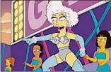  ?? FOX ?? Lady Gaga performs on “The Simpsons,” in a 2012 episode that “predicted” her Super Bowl halftime show performanc­e five years later.