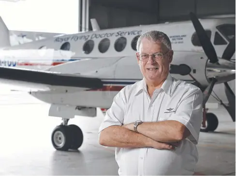  ??  ?? TOP CAREER: Mike Lacey has retired after nearly 28 years with the Royal Flying Doctor Service in Cairns.