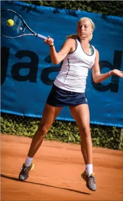  ?? FOTO: JONAS OLUFSON ?? Det danske tennistale­nt Clara Tauson er klar til anden runde af French Open for juniorer.