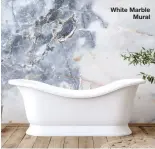  ??  ?? White Marble Mural