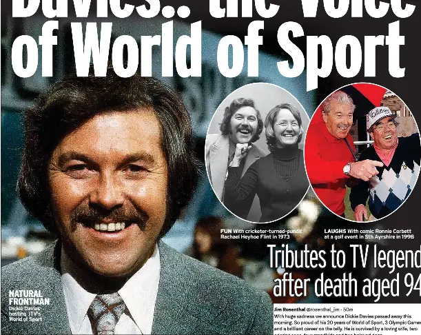 Farewell to Dickie Davies.. the Voice of World of Sport - PressReader