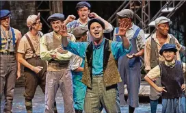 ?? CONTRIBUTE­D BY CHRIS BARTELSKI ?? After a successful run at Aurora Theatre this summer, the musical co-production “Newsies” (featuring Greg Kamp, center) will reopen at Atlanta Lyric Theatre in October.