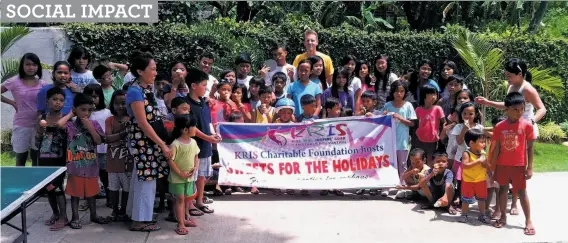  ?? Kids Rise Inspire Soar Charitable Foundation ?? Krissy Dufala of San Jose was 7 when she started Sweets for the Holidays, bringing cake and ice cream to the Philippine orphanage that had been her home.