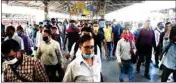  ??  ?? File photo of passengers at Howrah Station