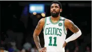  ?? MADDIE MEYER/GETTY IMAGES ?? Kyrie Irving, who told Boston fans before the season that he’d re-sign with the Celtics, is going to be a free agent, so let the bidding begin.