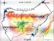  ??  ?? Mapa de las áreas de la Línea Negra.