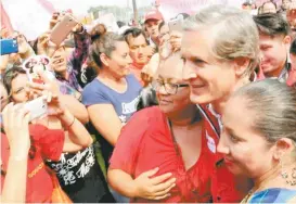  ??  ?? El priista prometió concluir un hospital en Tecámac.