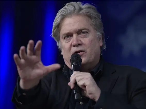  ?? (AP) ?? Bannon says Trump will deliver ‘an economic nationalis­t agenda’. But what does he mean?