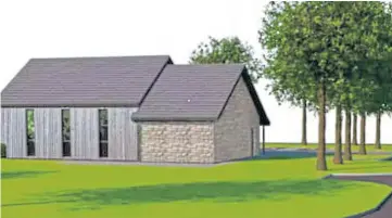  ??  ?? Artist’s impression of the proposed new building in Cadham, Glenrothes.
