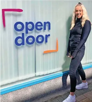  ?? ?? ●●Recovery worker Gemma Durham at Open Door Stockport