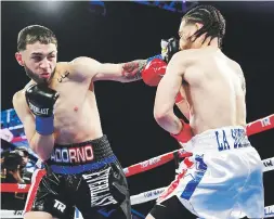  ?? Suministra­da / top rank ?? El prospecto Joseph Adorno expone su invicto en Las Vegas este próximo sábado cuando se enfrente a Kevin Cruz.