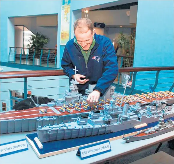  ?? NATIONAL MUSEUM OF THE AMERICAN SAILOR ?? Master builder Dave Colamaria will participat­e in the virtual Brick by Brick event hosted Sept. 19 by the National Museum of the American Sailor.