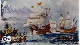  ??  ?? La flota de Fernando de Magallanes