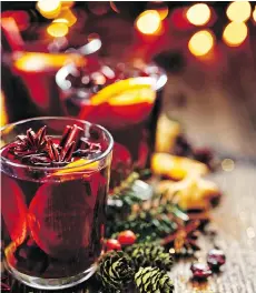  ?? GETTY IMAGES ?? Spice up holiday beverage offerings with mulled wine.