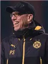  ??  ?? Peter Stöger, 51 anni, tecnico del Dortmund MAGNI