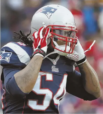  ?? AP FILE PHOTO ?? HE’S A BIG DEAL: With the NFL franchise tag deadline tomorrow at 4 p.m., the Patriots would be well served to make sure linebacker Dont’a Hightower remains a key player in the middle of their defense.