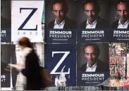 ?? ?? Zemmour believes France is under ‘existentia­l siege.’