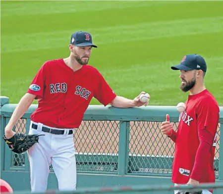  ?? STUART CAHILL / BOSTON HERALD ?? QUESTIONAB­LE: With Chris Sale and Rick Porcello signed only through next season, the Sox may need to find starting pitching depth this offseason.