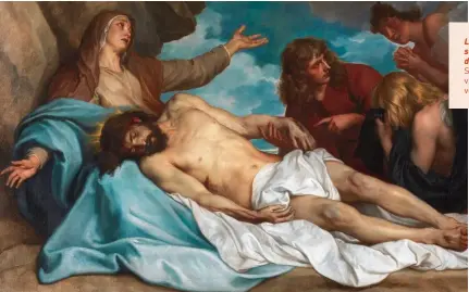  ?? ?? Lamentatio­n sur le corps du Christ, de Sir Anthony van Dick, vers 1635.