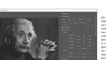  ??  ?? In Photoshop zit ook kunstmatig­e intelligen­tie. De Uitvloeien-functie kan zelfstandi­g gelaatstre­kken onderschei­den en bewerkt ze in het gedeelte Gezicht uitvloeien.