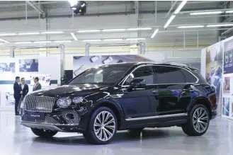  ?? ?? Part of Bentley Manila’s collection is a Bentayga EWB