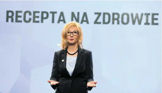  ?? FOT. SŁAWOMIR KAMIŃSKI / AGENCJA WYBORCZA.PL ?? •
Urszula Demkow podczas prezentacj­i Polski 2050 Szymona Hołowni w styczniu 2021 r.