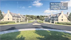 ??  ?? New homes at Lambton Park, Chester-le-Street