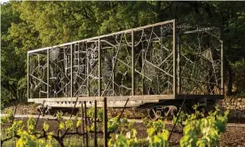  ?? Photograph: Stéphane Aboudaram/Bob Dylan ?? Slow train coming … Rail Car by Bob Dylan, installed at Château La Coste in Provence.