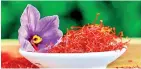  ?? Pic courtesy shuttersto­ck ?? Saffron offers multiple skin health benefits.