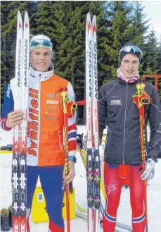  ?? FOTO: EBERHARD GEISSLER ?? Christian und Florian Winker waren beim Rennen „Rund um Neukirch“erfolgreic­h.