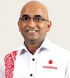  ??  ?? Vodafone chief executive officer Pradeep Lal has been appointed to the role of Regional Chief Executive Officer.