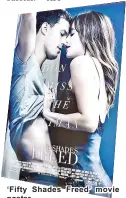  ??  ?? ‘Fifty Shades Freed’ movie poster