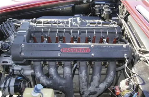  ??  ?? The 3.7 litre straight six engine has been rebuilt by Auto Restoratio­ns