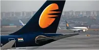  ?? — Reuters ?? jet Airways is currently operating only 41 aircraft.