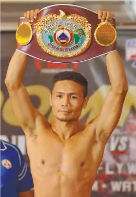  ?? SUNSTAR FILE ?? FIRST DEEFENSE. Donnie Nietes will face twodivisio­n world champion Juan Carlos Reveco in the US on Feb. 24.