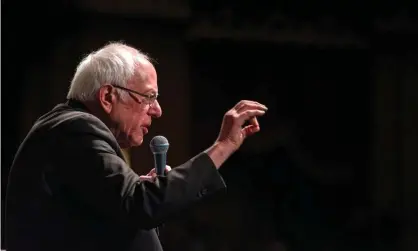  ??  ?? ‘While Super Tuesday was brutal for the large size of the Biden wins, the modest Sanders wins were equally telling.’ Photograph: Sid Hastings/EPA