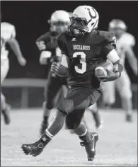  ?? El Dorado News-Times/MICHAEL ORRELL ?? Smackover running back Fabian Sims has rushed for 1,147 yards and 14 touchdowns on 120 carries this season for the Buckaroos.