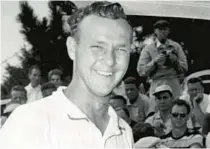  ?? BALTIMORE SUN ?? Arnold Palmer smiles after winning the 1956 Eastern Open in Baltimore.