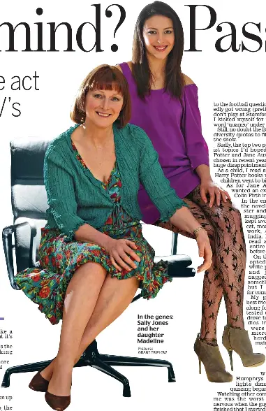 Will I beat Mum on Mastermind? Pass! - PressReader