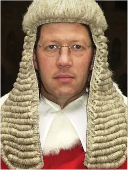  ??  ?? Lord Justice Treacy: He said the woman had a chance of success