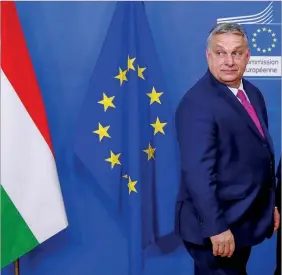  ??  ?? Regime de Orbán foi alvo de um processo da UE por atentar contra direitos