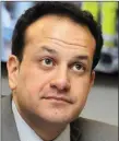  ??  ?? Taoiseach Leo Varadkar