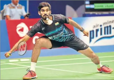  ?? AP ?? Kidambi Srikanth made up for losing the Singapore Open Superserie­s final to Sai Praneeth.