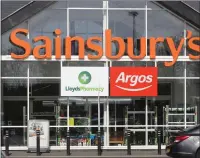  ??  ?? Sainsbury’s saw its proposed merger with Asda blocked in 2019