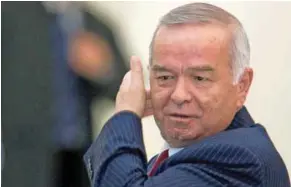  ?? – Reuters File Photograph ?? AN END OF ERA: Uzbekistan’s President Islam Karimov attends a summit in Almaty in this file photograph taken on April 28, 2009.